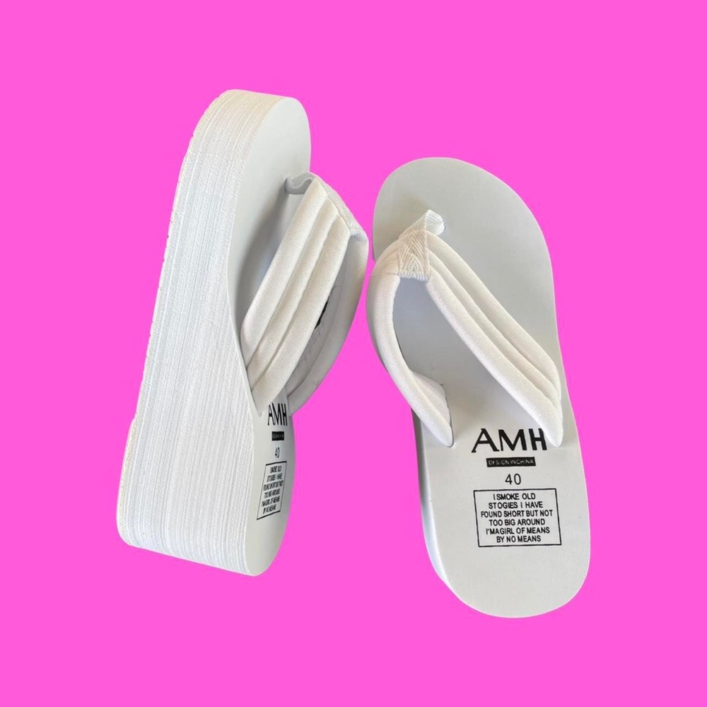 Platform Chunky Flip Flop Sandals